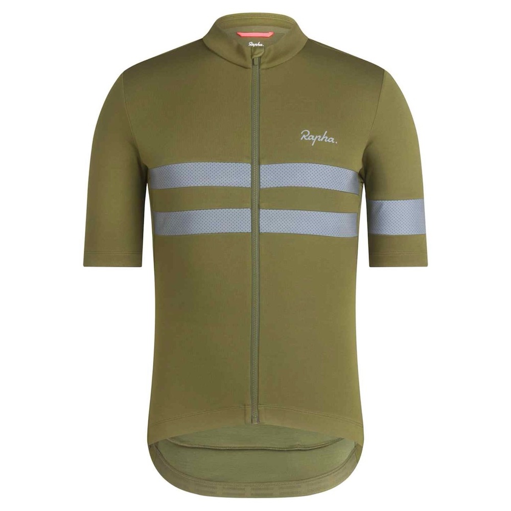 Rapha Brevit Olive s/s Green Cycling Jersey